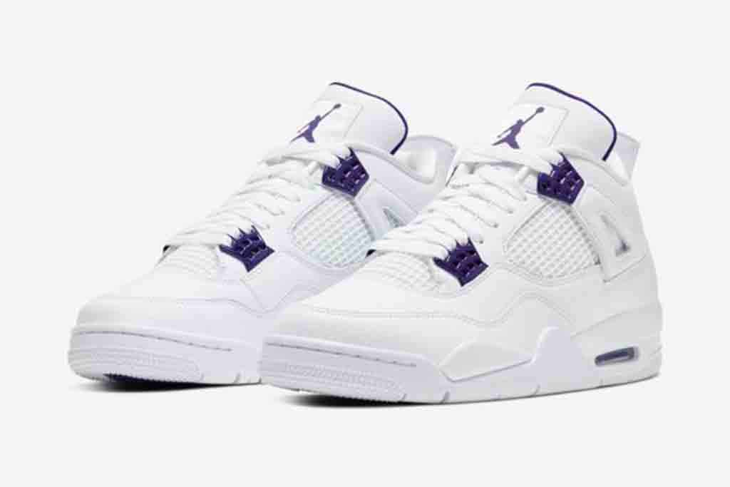 Jordon 4 Retro Metallic purple